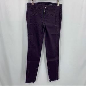 Black Orchard black skinny jeans ankle zip 26 NWT